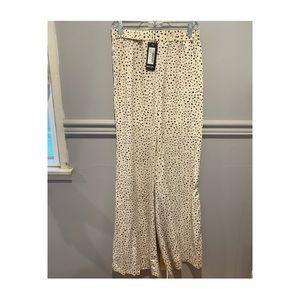 Nasty Gal Wide Leg Polk Dot Pants